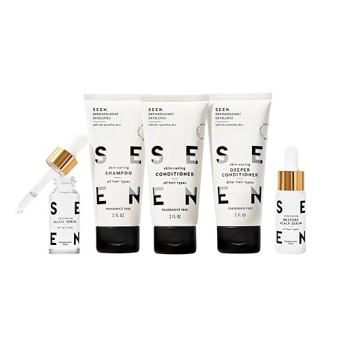 SEEN Discovery Kit - Fragrance Free - Non-Comedogenic Hair Set- Dermatologist-Developed - Safe for Sensitive, Eczema & Acne Prone Skin Beauty & Personal Care SEEN