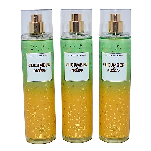 Bath & Body Works Fragrance Mist 3-Pack 8oz Each (Cucumber Melon) Beauty & Personal Care Bath & Body Works