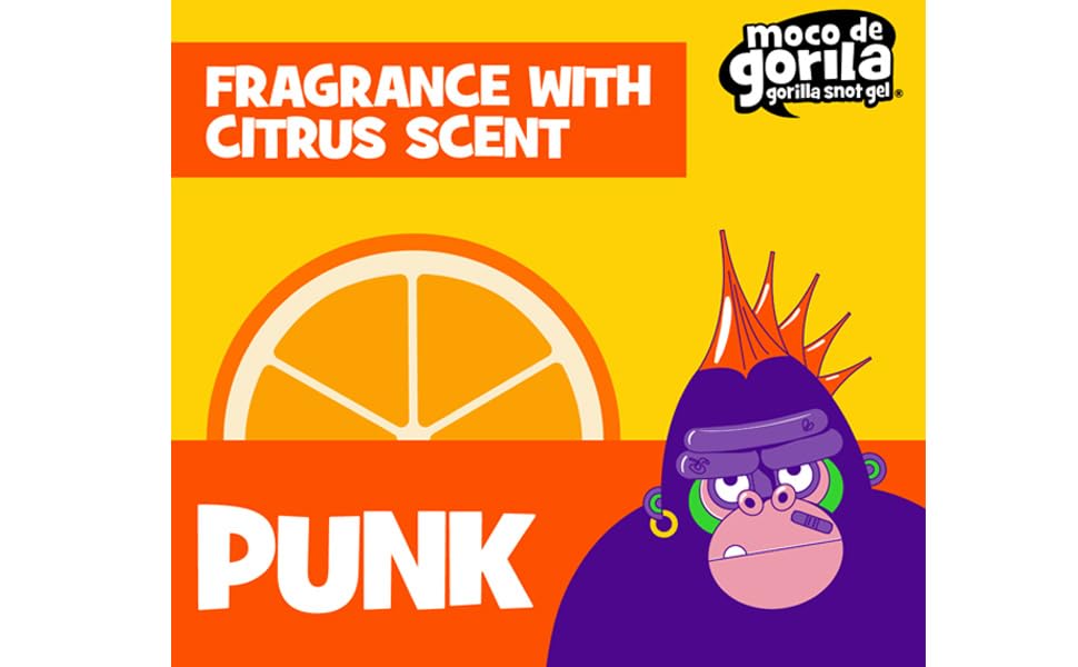 Moco de Gorila Punk, Hair Styling Gel, Reactivate with water, Long-lasting Hold, 3-Pack of 11.99 Oz Each, 3 Squeezable Bottles. Beauty & Personal Care Moco de Gorila