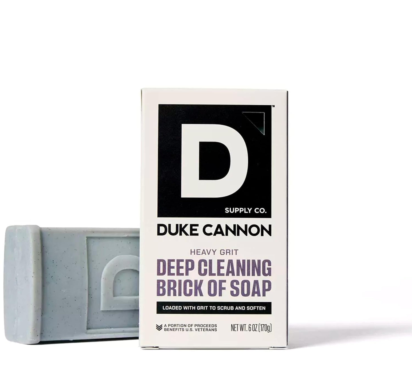 Duke Cannon Supply Co. Heavy Grit Deep Cleaning Brick Of Soap For Men - Aloe Vera + Shea Butter - Mandarin and Mint (6oz) Beauty & Personal Care Duke Cannon Supply Co.