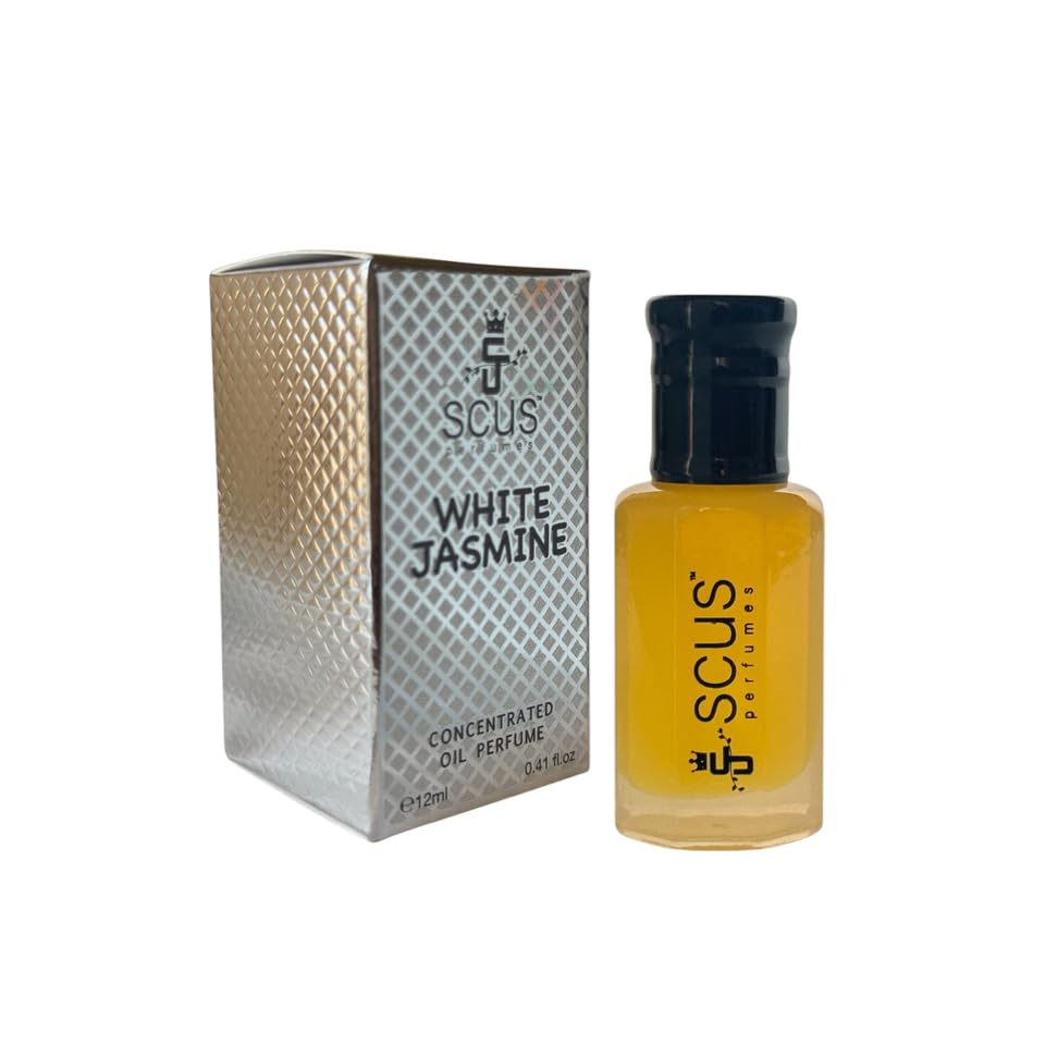 SCUS Perfumes White Jasmine 12 ML Concentrated Fragrance (0.41 fl. oz) Beauty & Personal Care SCUS Perfumes