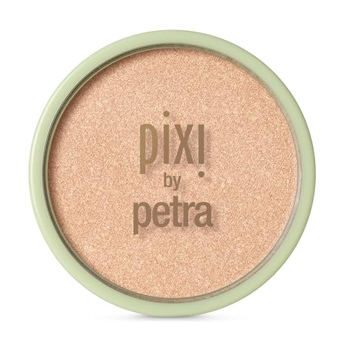 Pixi Glow-y Powder | Radiant Blush & Highlighter Duo | Silky, Light-Reflecting Radiance Powder | Adds Sheer Color & Glow | Peach-y Glow | 0.36 Beauty & Personal Care Pixi