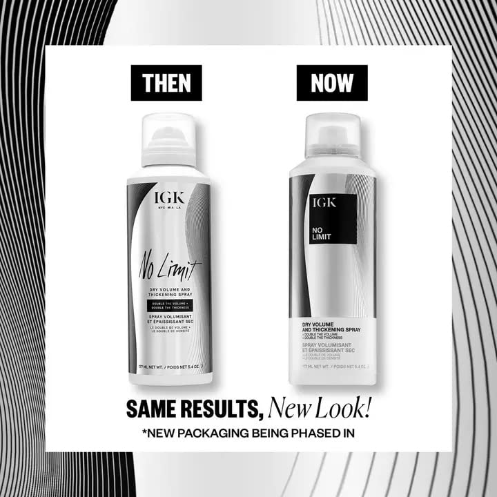 IGK NO LIMIT Dry Volume & Thickening Spray | Touchable + Fullness + Hold | Vegan + Cruelty Free| 5.4 Oz Beauty & Personal Care IGK