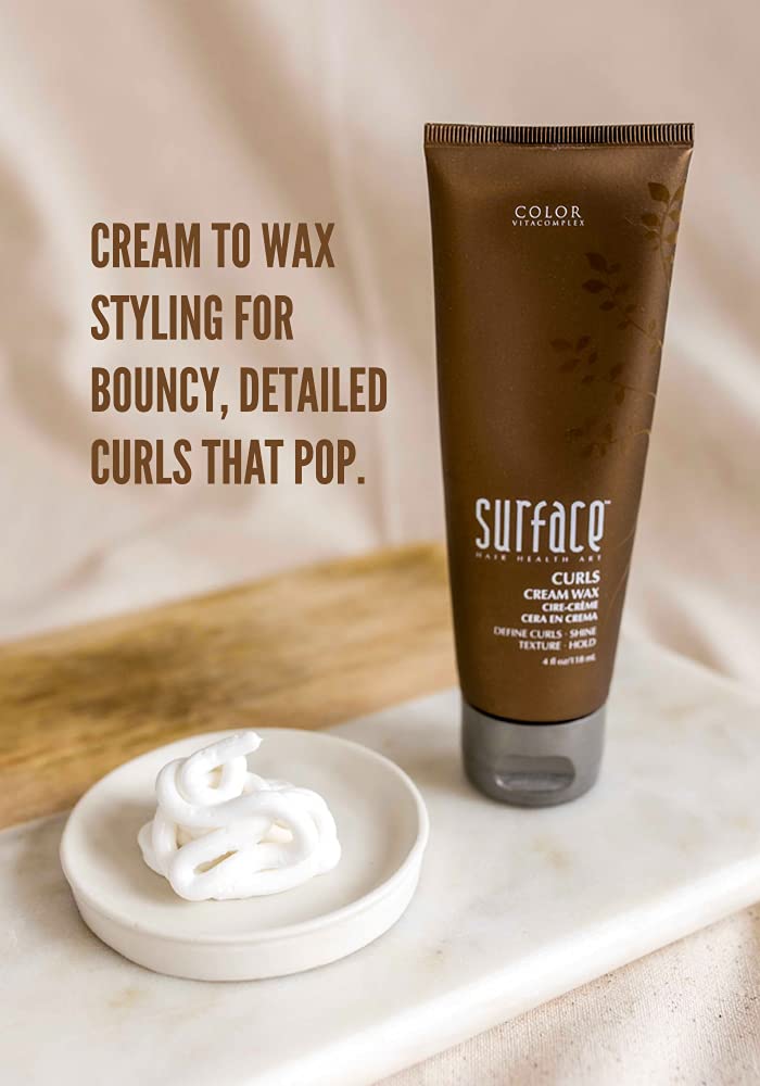 Surface Hair - Curls Cream Wax, Define And Add Shine And Texture To Curly Hair, With Cocoa And Shea Butter, 4 Fl. Oz. Beauty & Personal Care SURFACE