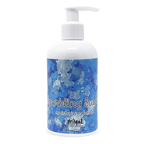 Primal Elements Body Lotion, Moisturizing Shea Butter Cream for Hands & Body, 8 oz - Sparkling Sugar Beauty & Personal Care Primal Elements