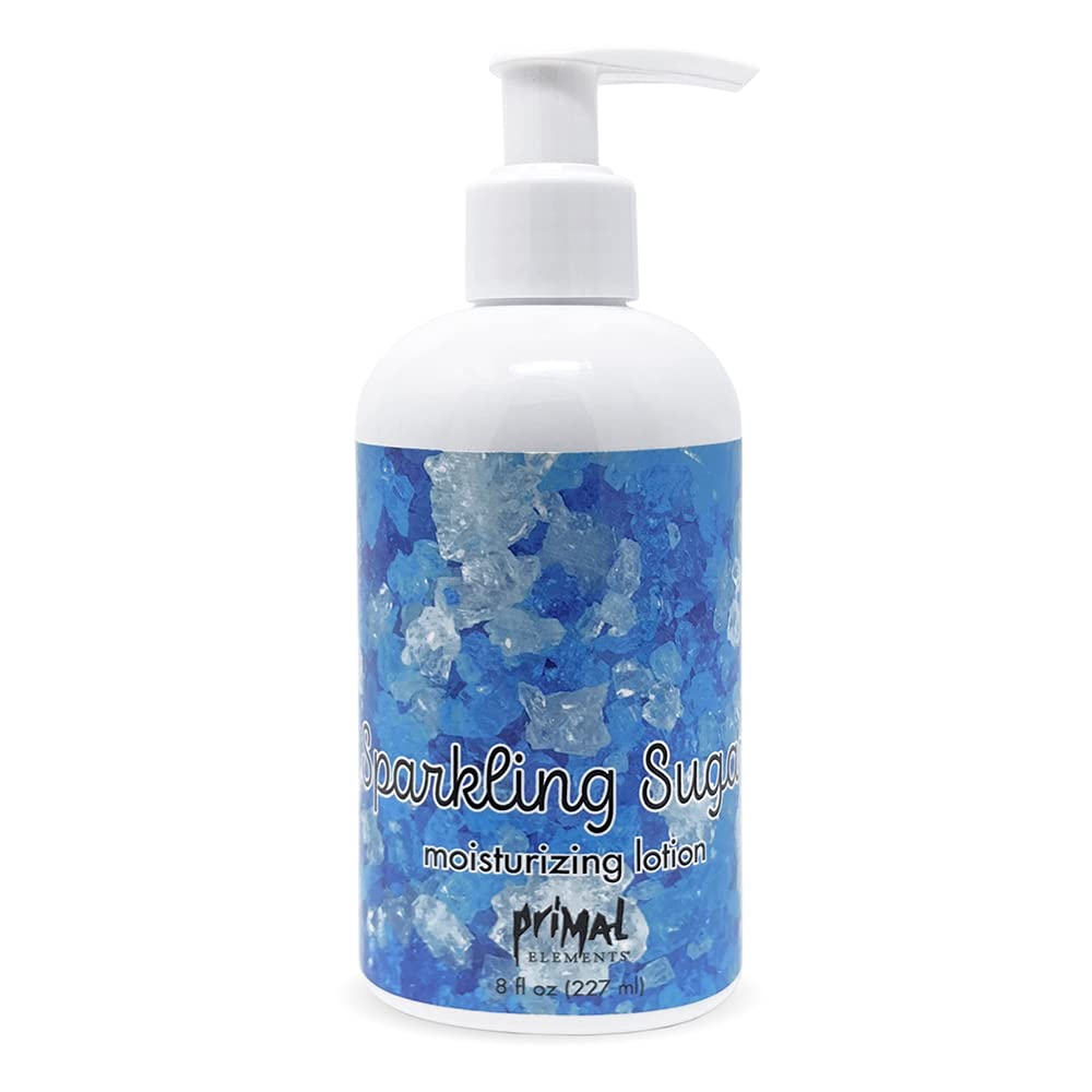 Primal Elements Body Lotion, Moisturizing Shea Butter Cream for Hands & Body, 8 oz - Sparkling Sugar Beauty & Personal Care Primal Elements