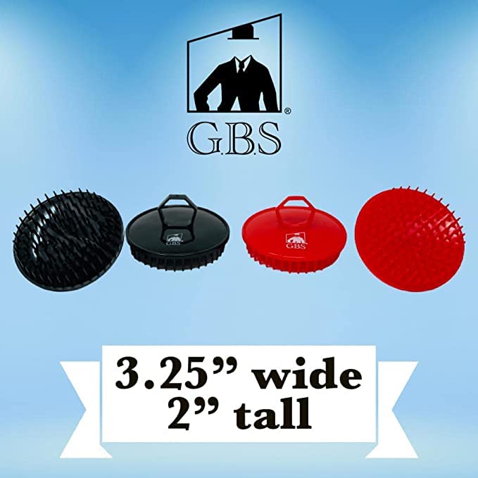 G.B.S Scalp Exfoliator 4 Pack - Shampoo Brush, Scalp Scrubber for Dandruff Removal, Massager & Hair Exfoliator - Red & Black Beauty & Personal Care G.B.S