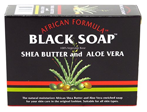 African Formula Black Soap 3.5 Ounce Shea Butter & Aloe Vera (Pack of 2) Beauty & Personal Care Genuine African Formula