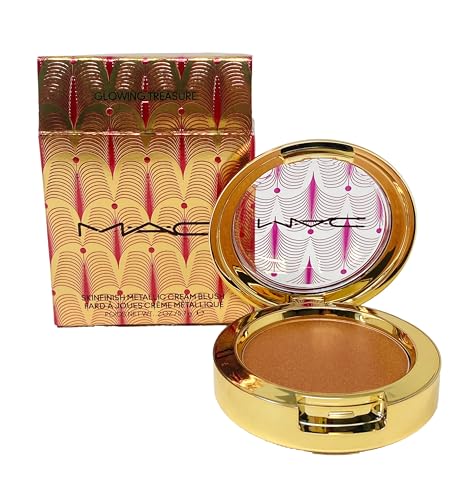 M.A.C Cosmetics Skinfinish Metallic Cream Blush - Glowing Treasure (.2 Oz) Beauty & Personal Care MAC