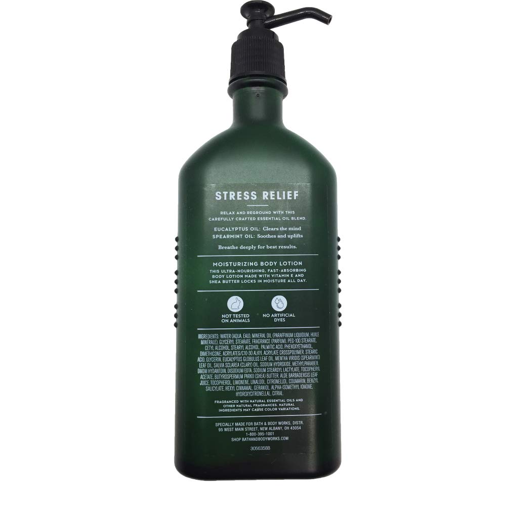 Bath & Body Works Aromatherapy Stress Relief - Eucalyptus-Spearmint Unisex Body Lotion 6.5 oz Beauty & Personal Care Bath & Body Works