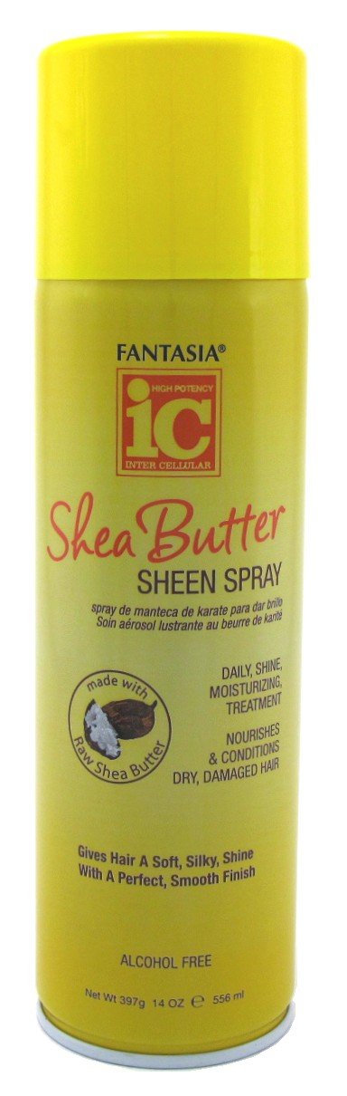 Fantasia Shea Butter Sheen Spray 14 Ounce (414ml) (6 Pack) Beauty & Personal Care Fantasia