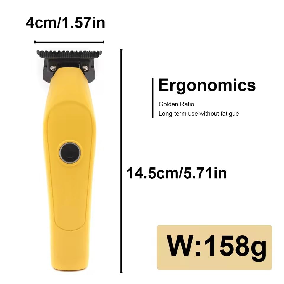 QDKVTNDJZ Hair Trimmer for Men DLC T-Blade 8800RPM Brushless Motor Cordless 2000mhA Professional Barber Machines with Charging Base Beauty and Personal Care QDKVTNDJZ