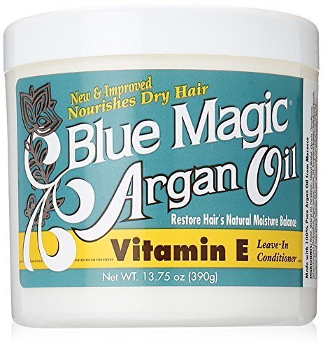BLUE MAGIC Argan Oil & Vitamin-e Leave-in Conditioner 13.75 Oz, Blue (BLMARG) Beauty & Personal Care Blue Magic