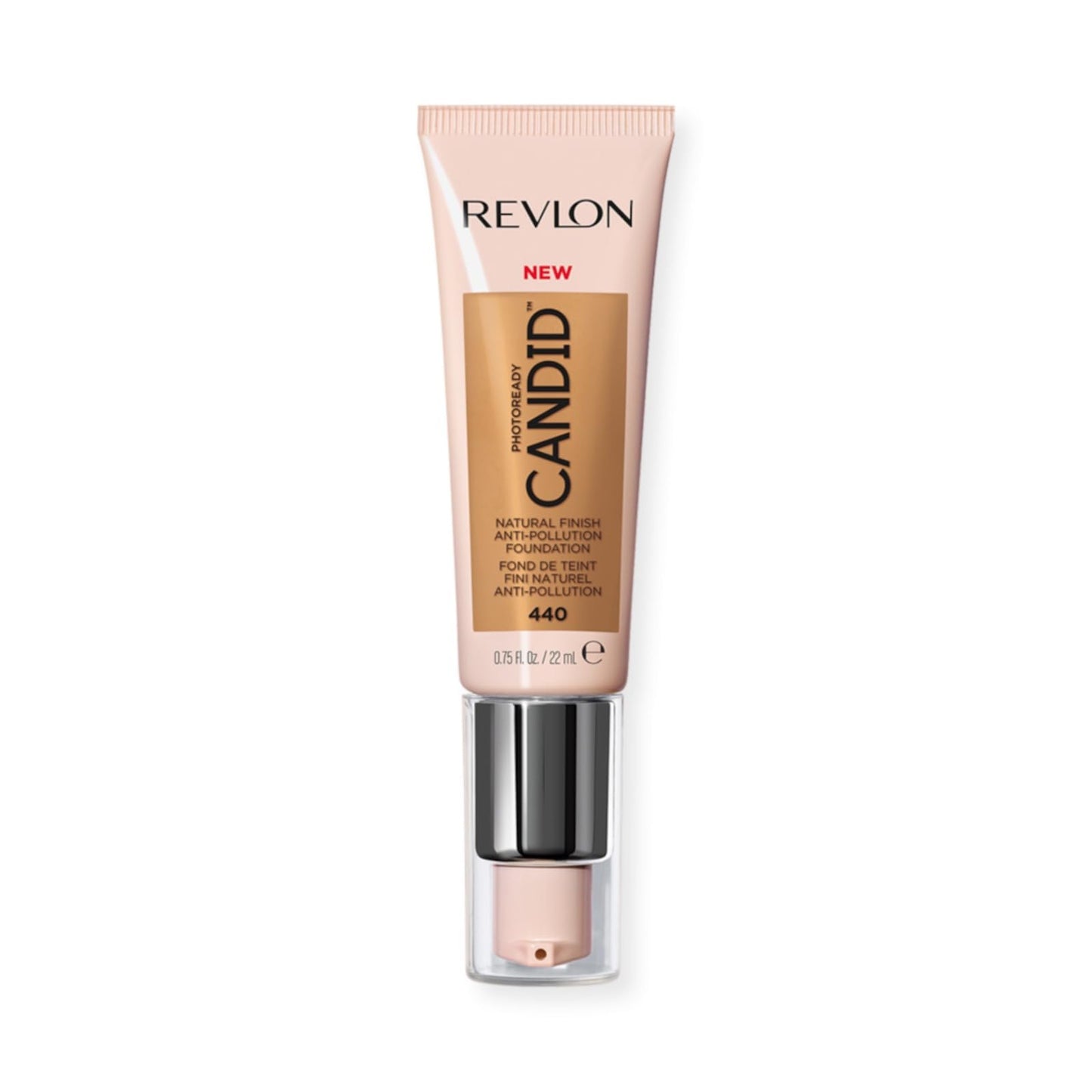 Revlon PhotoReady Candid Natural Finish Foundation, with Anti-Pollution, Antioxidant, Anti-Blue Light Ingredients, 440 Caramel, 0.75 fl. oz. Beauty & Personal Care REVLON