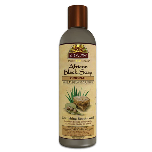 OKAY AFRICAN BLACK SOAP LIQUID 8oz / 237ml Beauty & Personal Care OKAY