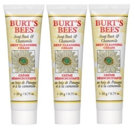 Burt's Bees Soap Bark & Chamomile Deep Cleaning Cream, .75oz Travel Size [3 Pack] Beauty & Personal Care Burt's Bees
