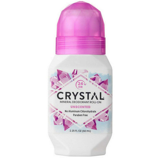 Crystal Mineral Body Deodorant Roll-On, Unscented, 2.25 Fl Oz (Pack of 6) Beauty and Personal Care Crystal Essence