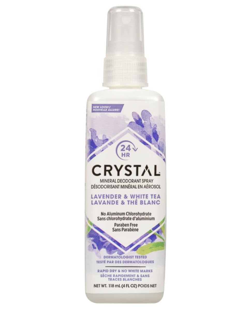Crystal Body Deodorant Deod Spry Lvndr&Wht Te Beauty and Personal Care Crystal Essence