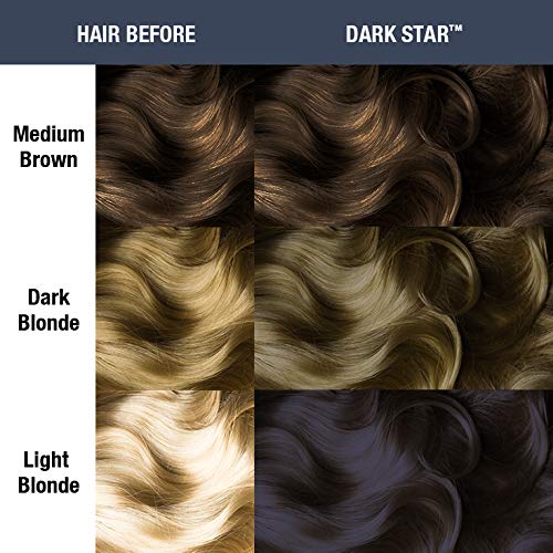 MANIC PANIC Classic Dark Star Semi Permanent Hair Color - Deep Grey Hair Dye for Women & Men That Lasts 4-6 Weeks - Vegan, Ammonia & Cruelty-Free Beauty & Personal Care MANIC PANIC