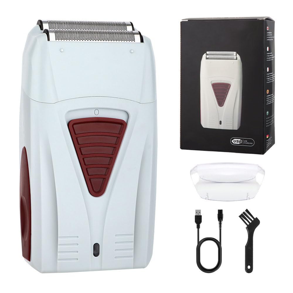 Electric Foil Shavers for Men, Dual Floating Blades for Close & Clean Shaving, Mini Portable Razor with Precision-Compact Body, Waterproof, High Power Beauty and Personal Care QDKVTNDJZ