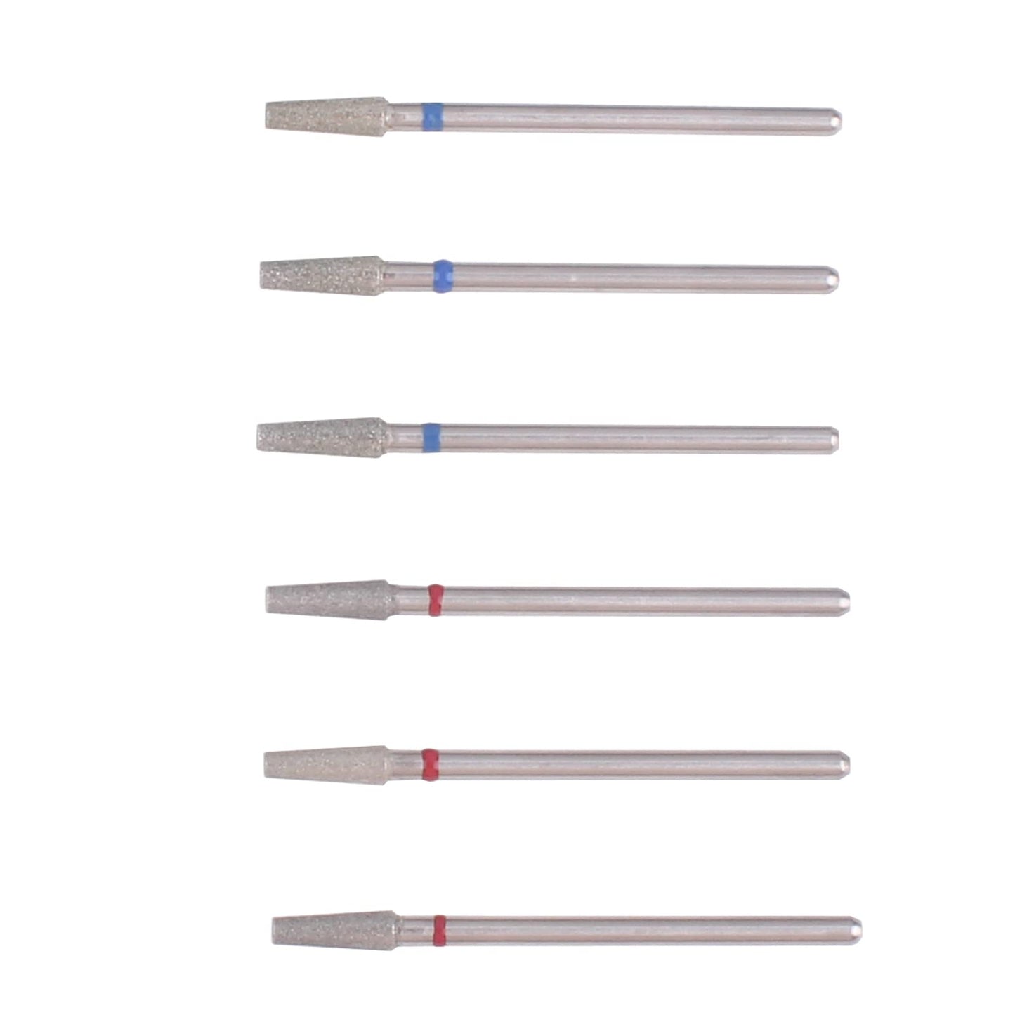 MZCMSL 6pcs Tapered Barrel Cuticle Drill Bits, Pro Diamond Bits for Nail Prep, 3/32 Shank efile Bit (Fine & Medium) Beauty & Personal Care MZCMSL