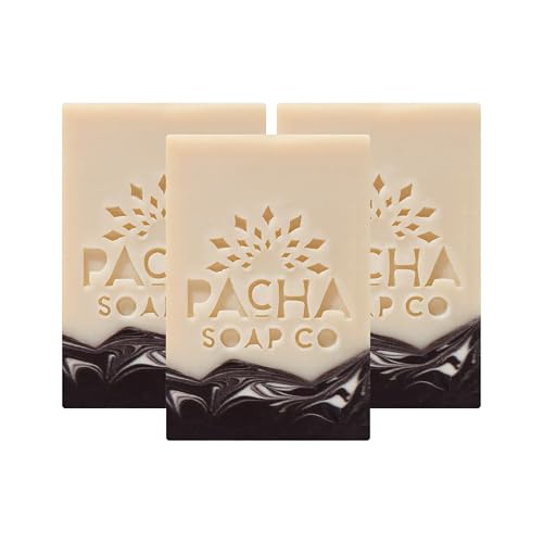 Pacha Soap Co. Bar Soap - Santal & Amber Scent, Handcrafted, Hydrating & Moisturizing Bar Soap with Soothing Essential Oils, Premium Face, Hand & Body Beauty & Personal Care Pacha Soap Co
