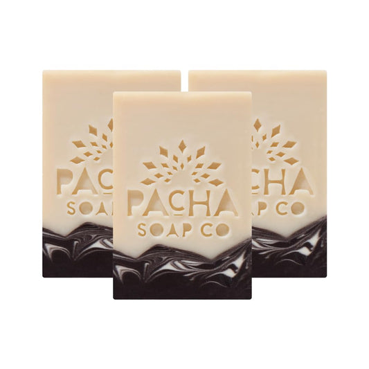 Pacha Soap Co. Bar Soap - Santal & Amber Scent, Handcrafted, Hydrating & Moisturizing Bar Soap with Soothing Essential Oils, Premium Face, Hand & Body Beauty & Personal Care Pacha Soap Co