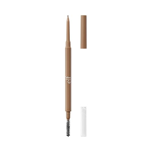 e.l.f. Micro-Fine Brow Pencil, Waterproof Brow Color & Spoolie For Shaping Brows & Creating A Feathered Natural-Looking Finish, Vegan Beauty & Personal Care e.l.f.