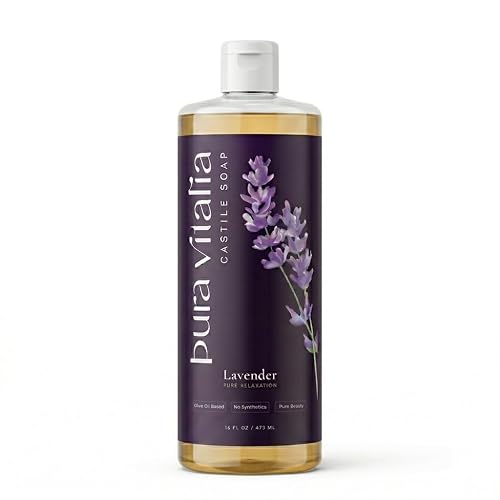 Pura Vitalia Lavender Organic Castile Soap Body Wash | Made with Organic Aloe Vera for Sensitive & Dry skin | No SLS, Parabens, or Synthetic Fragrance Beauty & Personal Care Pura Vitalia