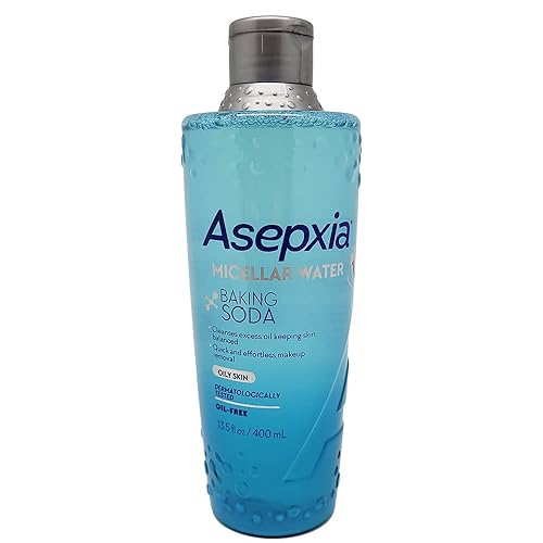 Asepxia Baking Soda Micellar Water Cleanser & Makeup Remover, 13.5 Ounce Beauty & Personal Care Asepxia