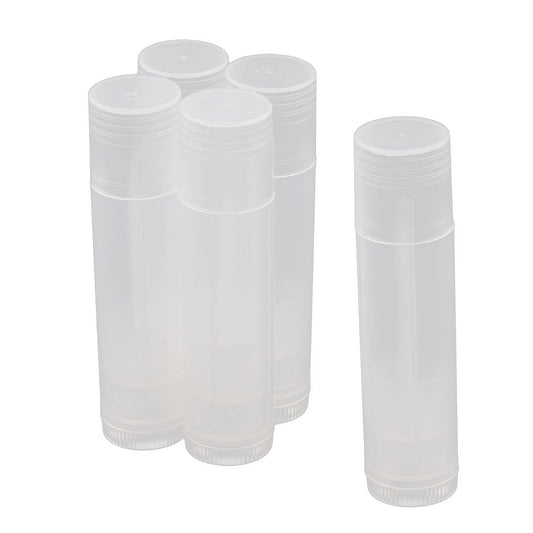 Ruilogod Plastic Empty Lip Balm Tube Lipstick Chapstick Container Cosmetic Holder 5 Pcs Clear (id: 004 6b1 f43 ffe ed9 Beauty and Personal Care Ruilogod