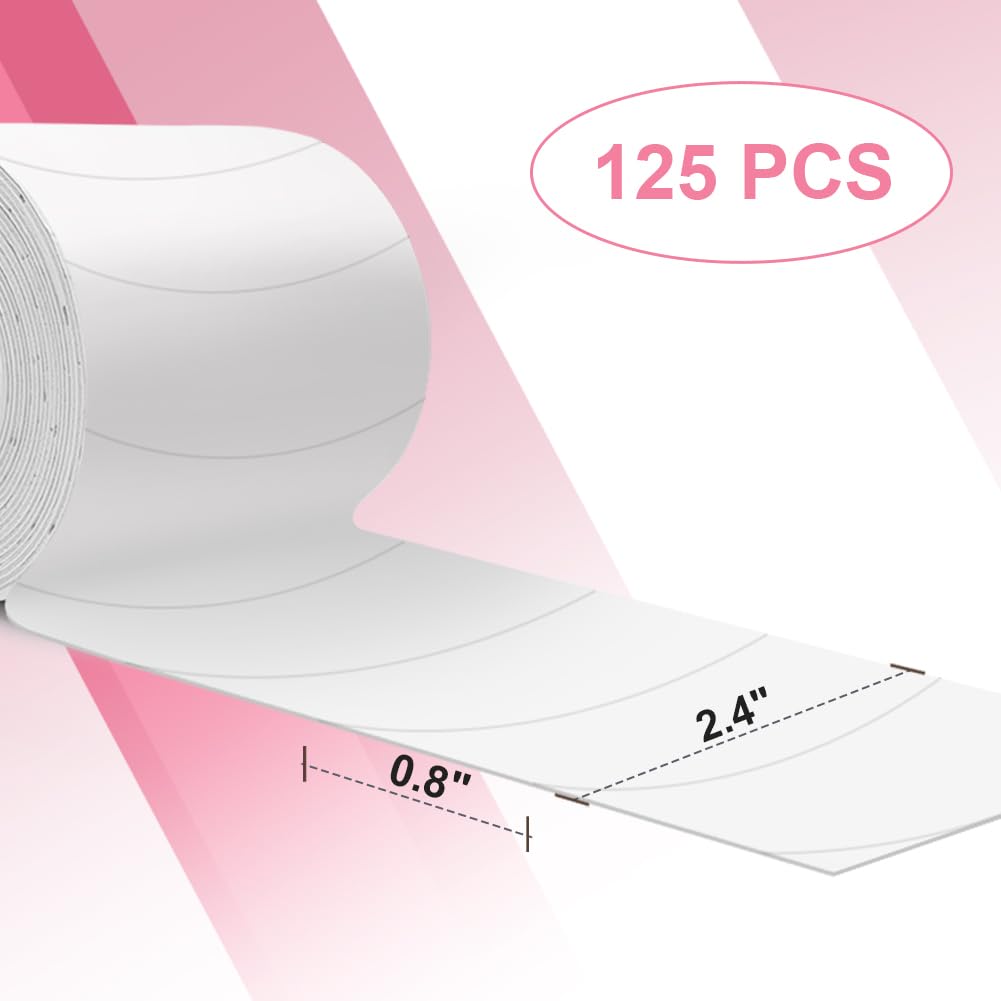 Foam Eye Pads for Eyelash Extensions - Akissos 125 PCS Pre Cut Medical Foam Tape Under Eye Pads Lash Extension Supplies Beauty Tools Lint Free Beauty & Personal Care Akissos