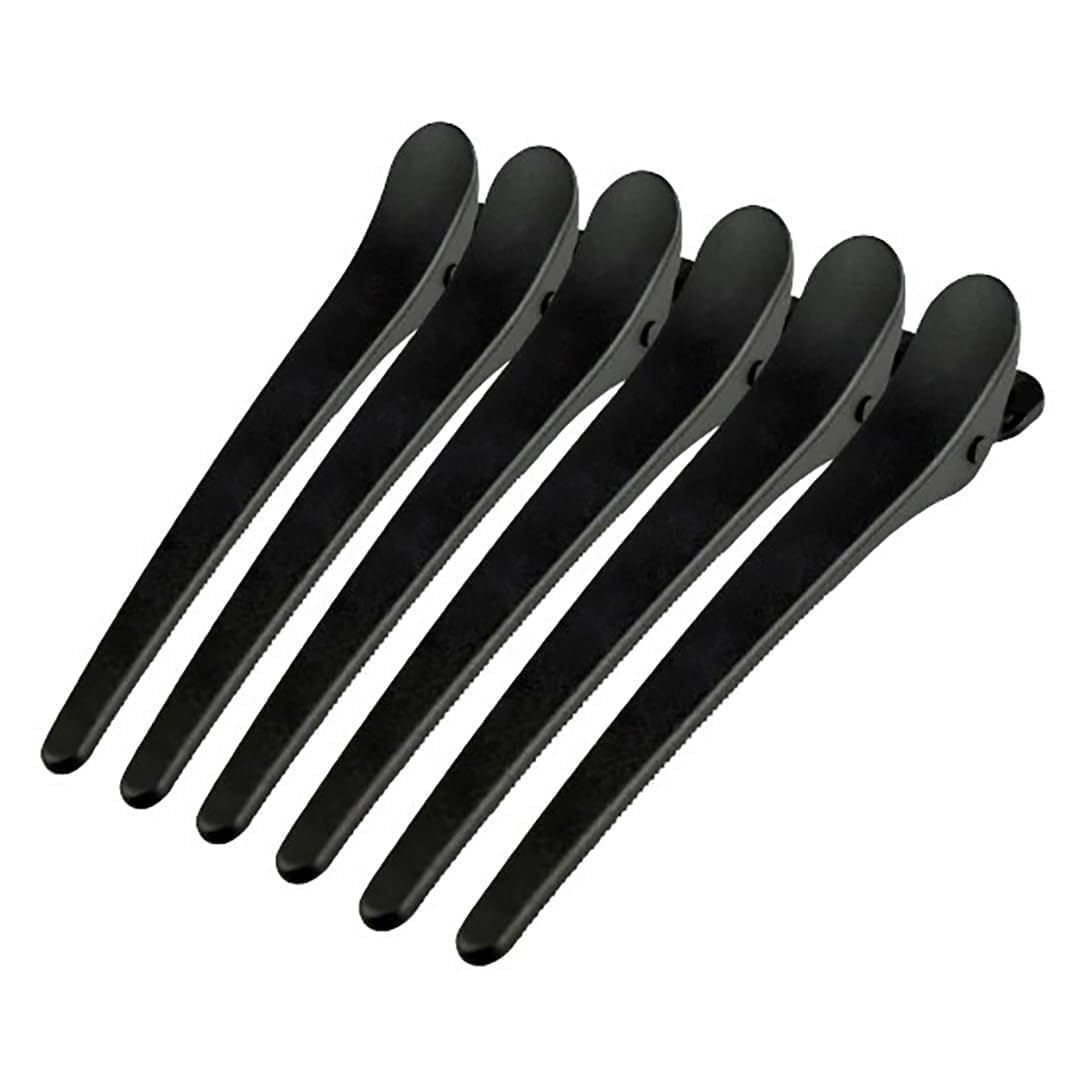FOLELLO Hair Section Clips for Hair Styling, Unisex Salon Hairdressing Styling Accessories, Carbon Fibre, Lightweight, Durable, Heat Resistant,