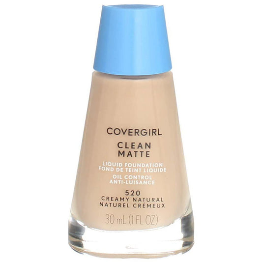 CoverGirl Clean Oil Control Liquid Makeup, Creamy Natural 520 1 fl oz (30 ml) Beauty & Personal Care COVERGIRL