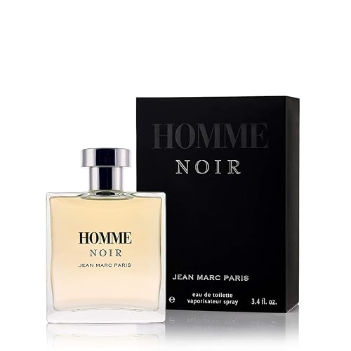 Jean Marc Paris Homme Noir Eau de Toilette Spray 100ml, Men's Cologne, 3.4 fl. oz., Woody Cologne, Notes of Grapefruit, Tobacco, and Tonka Bean Beauty & Personal Care Jean Marc Paris