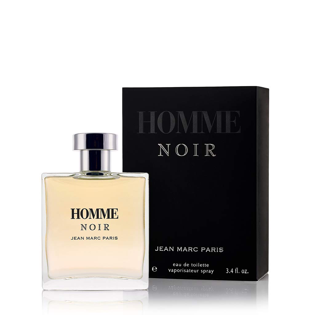 Jean Marc Paris Homme Noir Eau de Toilette Spray 100ml, Men's Cologne, 3.4 fl. oz., Woody Cologne, Notes of Grapefruit, Tobacco, and Tonka Bean Beauty & Personal Care Jean Marc Paris