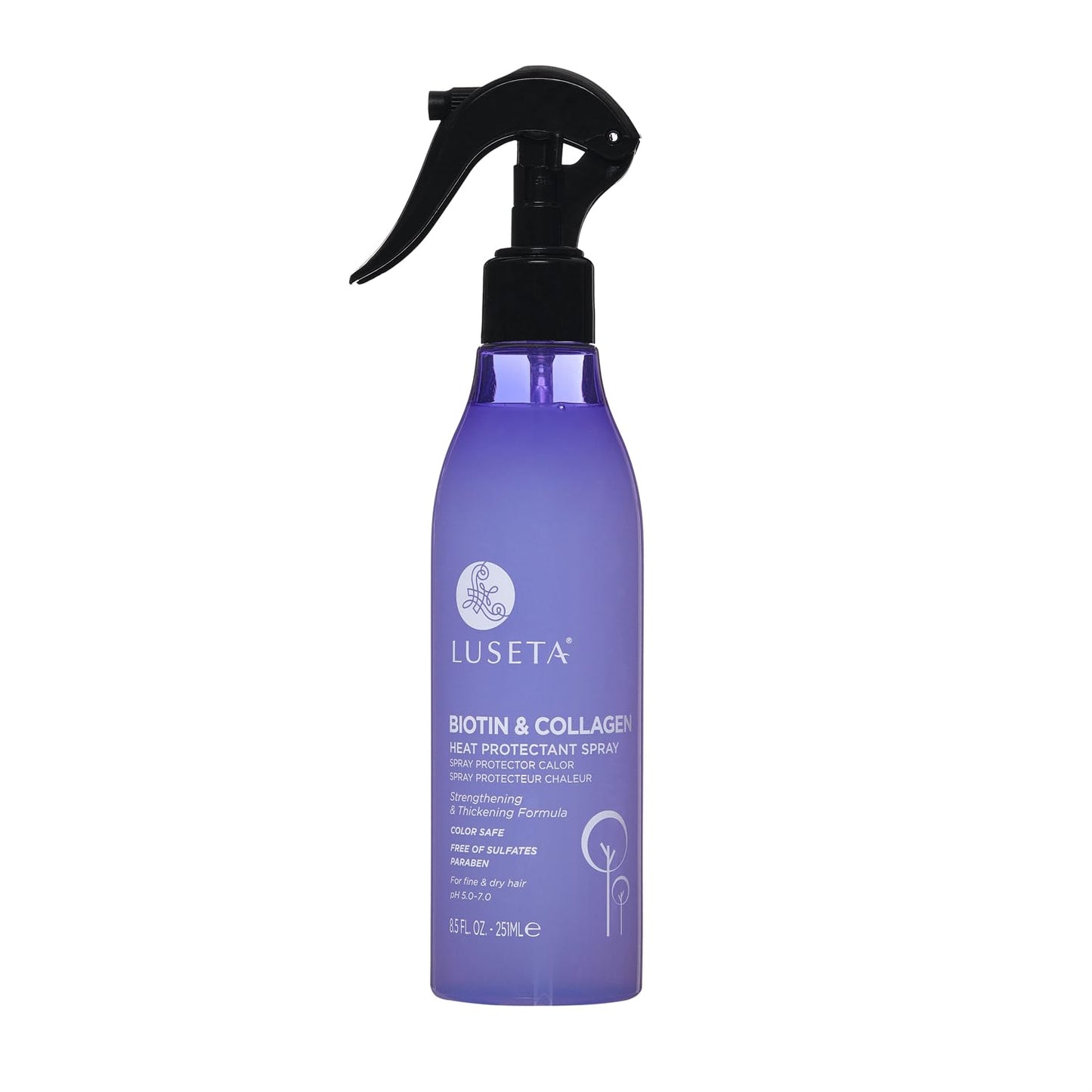 Luseta Biotin & Collagen Heat Protection Spray, Preventing Heat-induced Hair Breakage for Styling, for Women and Men 8.5oz Beauty & Personal Care L LUSETA