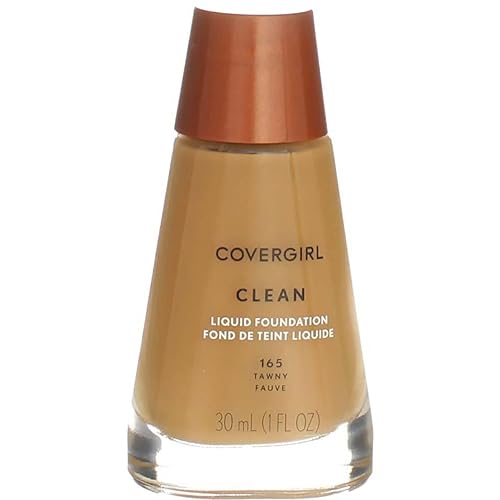 COVERGIRL Clean Liquid Makeup, Tawny (N) 165, 1.0-Ounce Bottles (Pack of 2) Beauty & Personal Care COVERGIRL