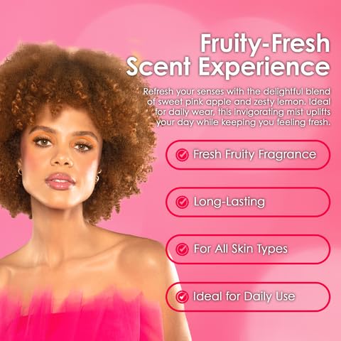 CANDIE'S Pink Apple Fragrance Mist - Sweet, Long-Lasting Perfume for Women, Luxurious All-Day Freshness, Ideal Body Cologne for Ladies, Feminine Beauty & Personal Care CANDIE'S