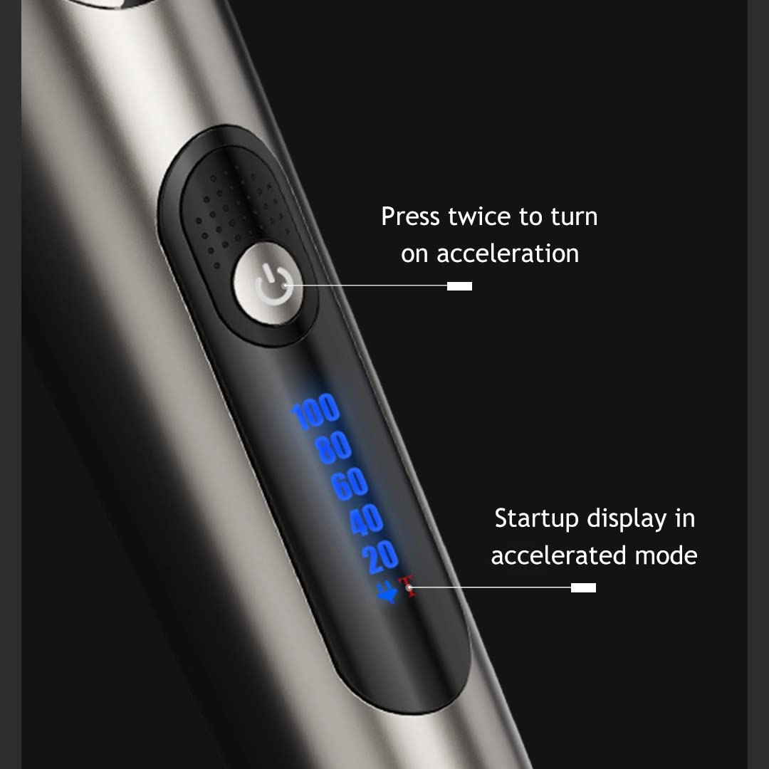 YMGSCC Hair Clipper Professional Electric Trimmer with LED Screen Washable Rechargeable Men Strong Power Steel Cutter(E) Beauty and Personal Care YMGSCC