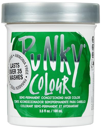 Punky Apple Green Semi Permanent Hair Color - Vegan & Cruelty-Free Conditioning Hair Dye, Lasts Up to 35 Washes, 3.5 fl oz Beauty & Personal Care Punky