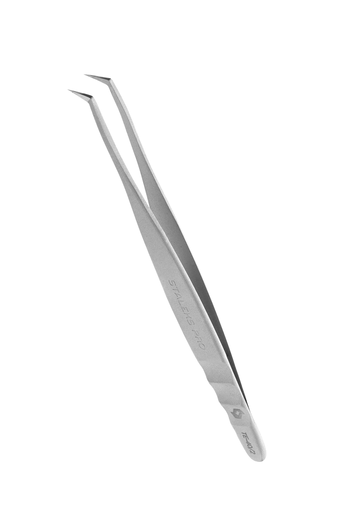 STALEKS PRO Eyelash Tweezers, Silver, Ergonomic, Stainless Steel Beauty and Personal Care STALEKS PRO