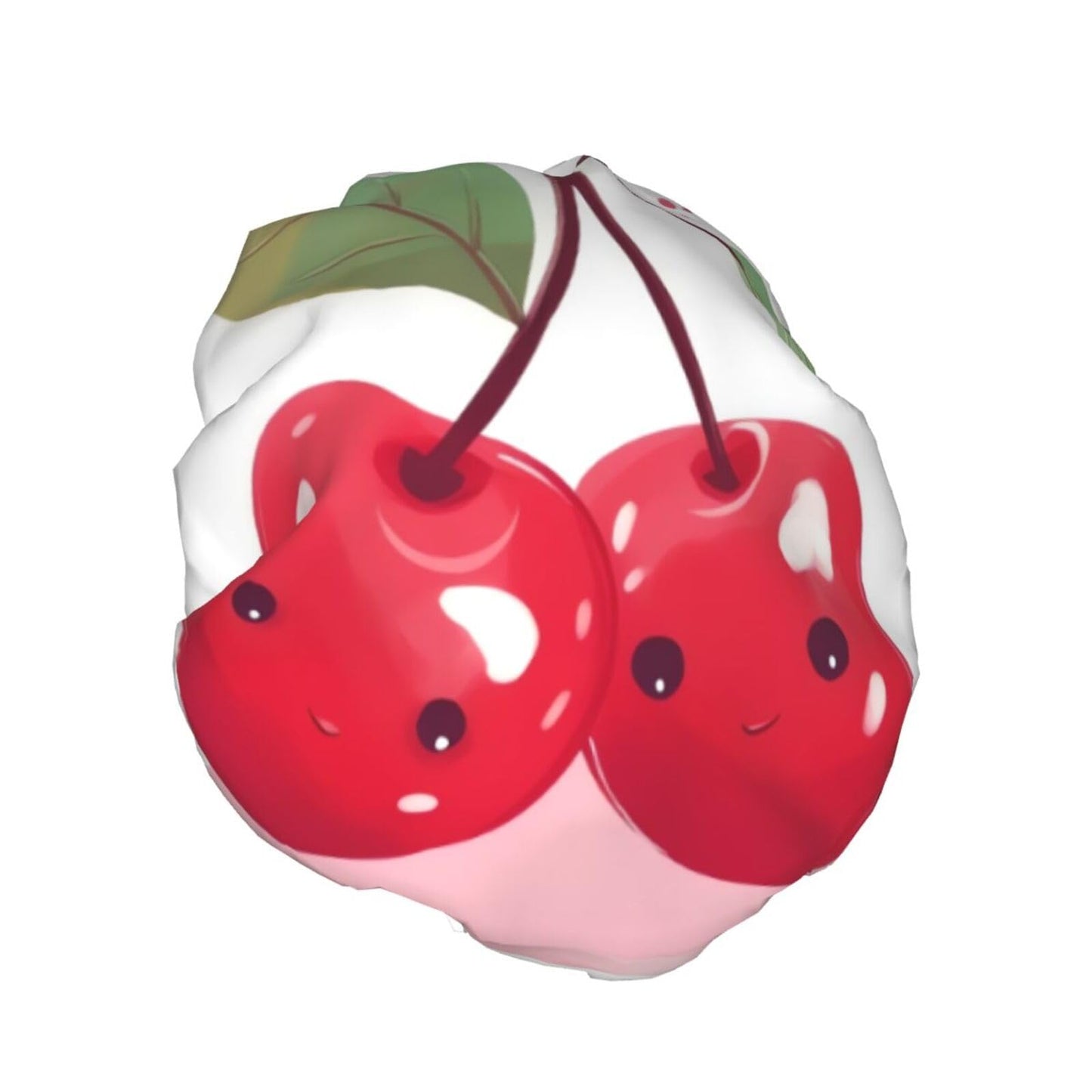 Cute Cherry Shower Cap for Women Men Large Reusable Shower Bonnet Double-Layer Waterproof Bath Caps Elastic Band Hair Hat for All Hairstyles Beauty and Personal Care BWLHJKE