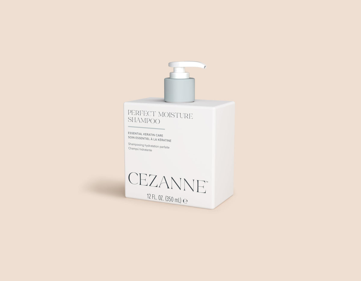 Cezanne Perfect Moisture Shampoo - Sulfate Free Daily Cleanser, Keratin & Quinoa - 12 fl oz (Color Safe)