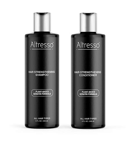 Altresso Hair Strengthening Shampoo & Conditioner Duo - All Natural Arginine-Infused Shampoo and Saw Palmetto-Infused Conditioner for Repairing Beauty & Personal Care Altresso