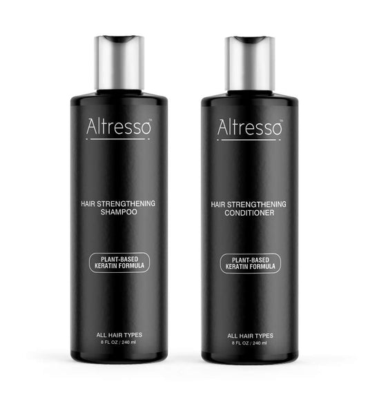 Altresso Hair Strengthening Shampoo & Conditioner Duo - All Natural Arginine-Infused Shampoo and Saw Palmetto-Infused Conditioner for Repairing Beauty & Personal Care Altresso