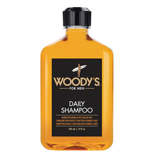 Woody's Men's Daily Shampoo - Nourishing Cleanser with Vitamin B5, Aloe Vera & Ginger, for All Hair Types, 12 Fl Oz Beauty & Personal Care Woody's