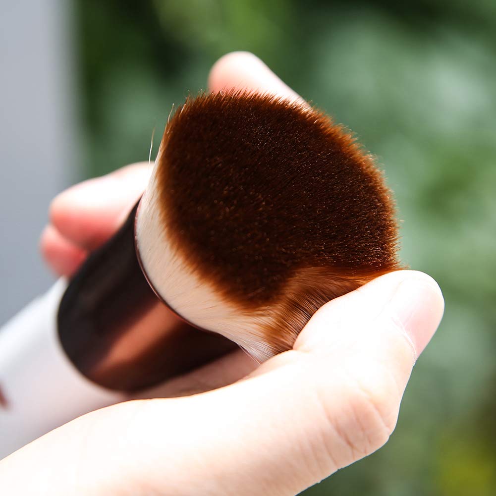 DUcare Foundation Brush,Flat Top Kabuki Brush Synthetic Professional Makeup Brush Liquid Blending Mineral Powder Buffing Stippling Makeup Tools, Rose Beauty & Personal Care DUcare
