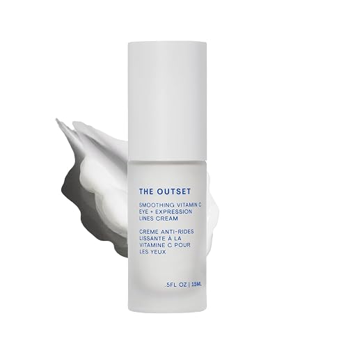 The Outset Vitamin C Eye Cream, Brightening, Hydrating & Wrinkle-Reducing for Fine Lines & Expression Wrinkles, Gentle, Fragrance-Free, Clean, Vegan Beauty & Personal Care The Outset
