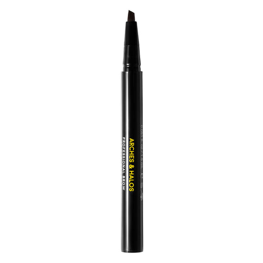 Arches and Halos Angled Bristle Tip Waterproof Brow Pen - Water Based and Smudge Proof Eyebrow Pencil - Extended Wear - Mocha Blonde - 0.051 oz
